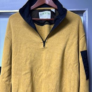 ORVIS quarter zip pullover.  Men’s Large